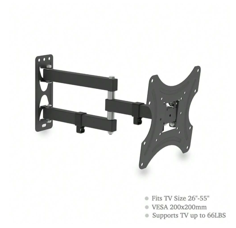TV Wall Mount, Tilting TV Bracket For Most 26-50 Inch LCD OLED Flat/Curved TVs