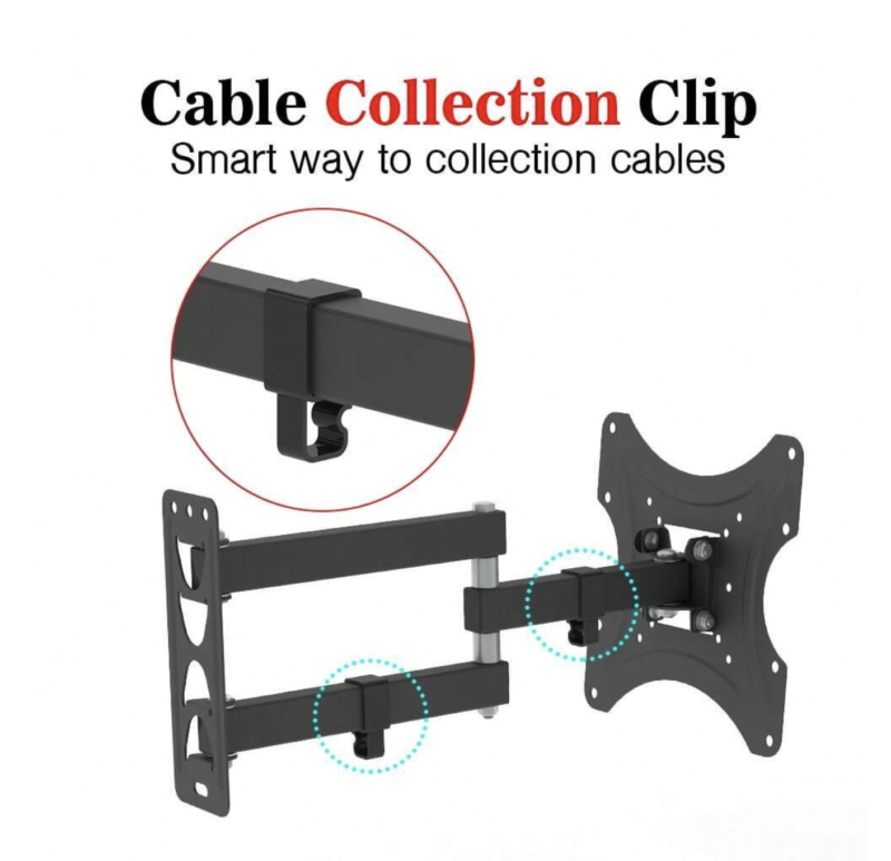 TV Wall Mount, Tilting TV Bracket For Most 26-50 Inch LCD OLED Flat/Curved TVs - Image 3
