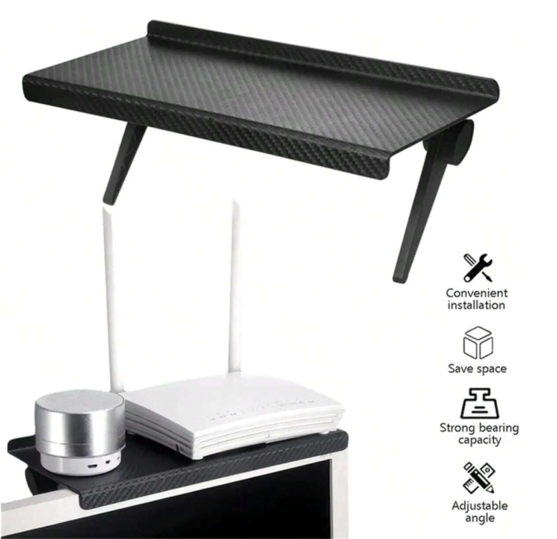 Home Organizer Adjustable TV Screen Top Shelf Rack Computer Monitor - Image 3