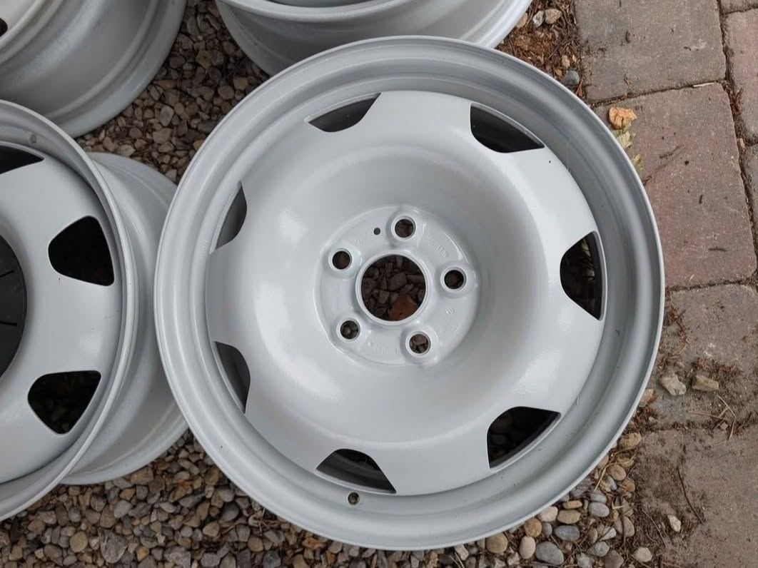 Genuine VW Transporter 17" Steel Wheels – Freshly Powder Coated
