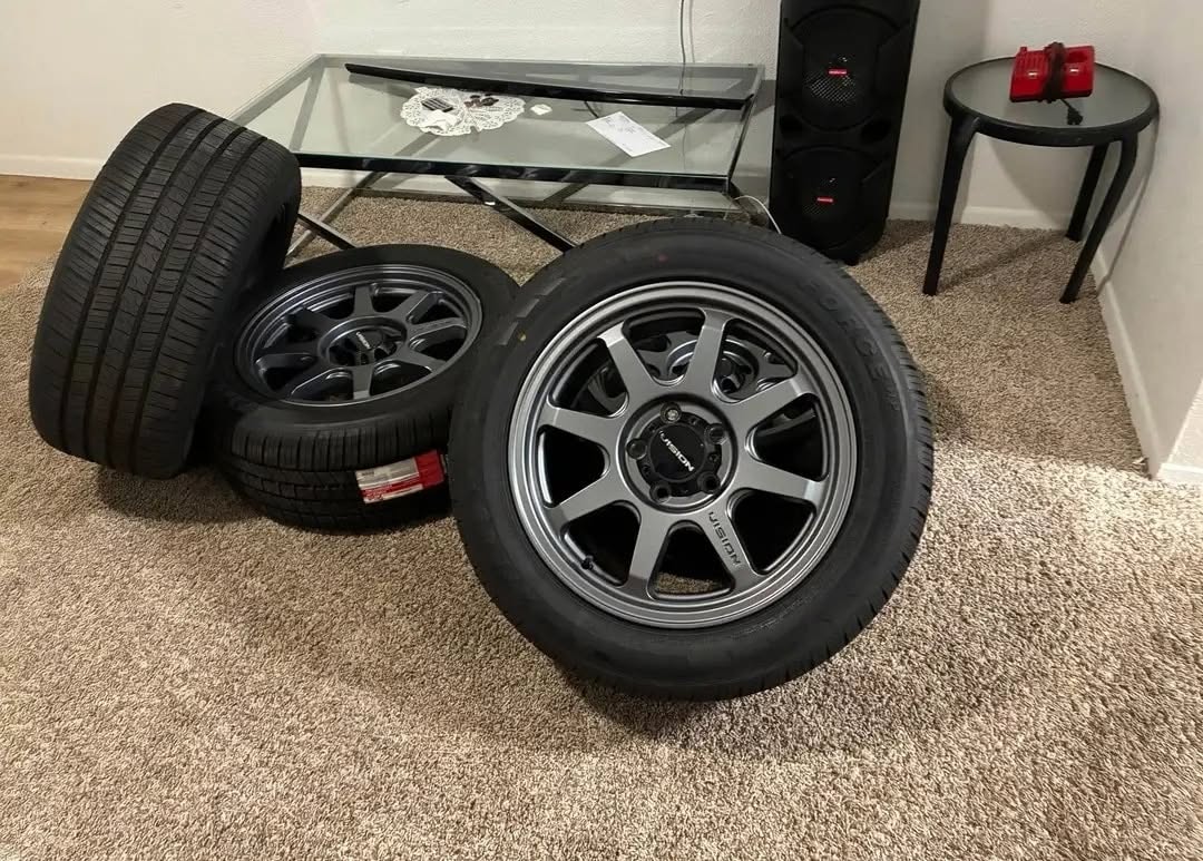 BRAND NEW 17" VISION WHEELS & 245/55R17 TYRES PACKAGE – 5x120 FITMENT