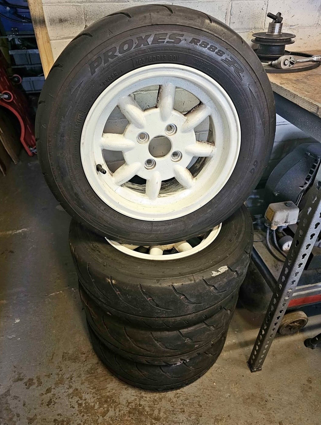 13" Minilite Alloy Wheels with Toyo Proxes R888R Tyres – Set of 4