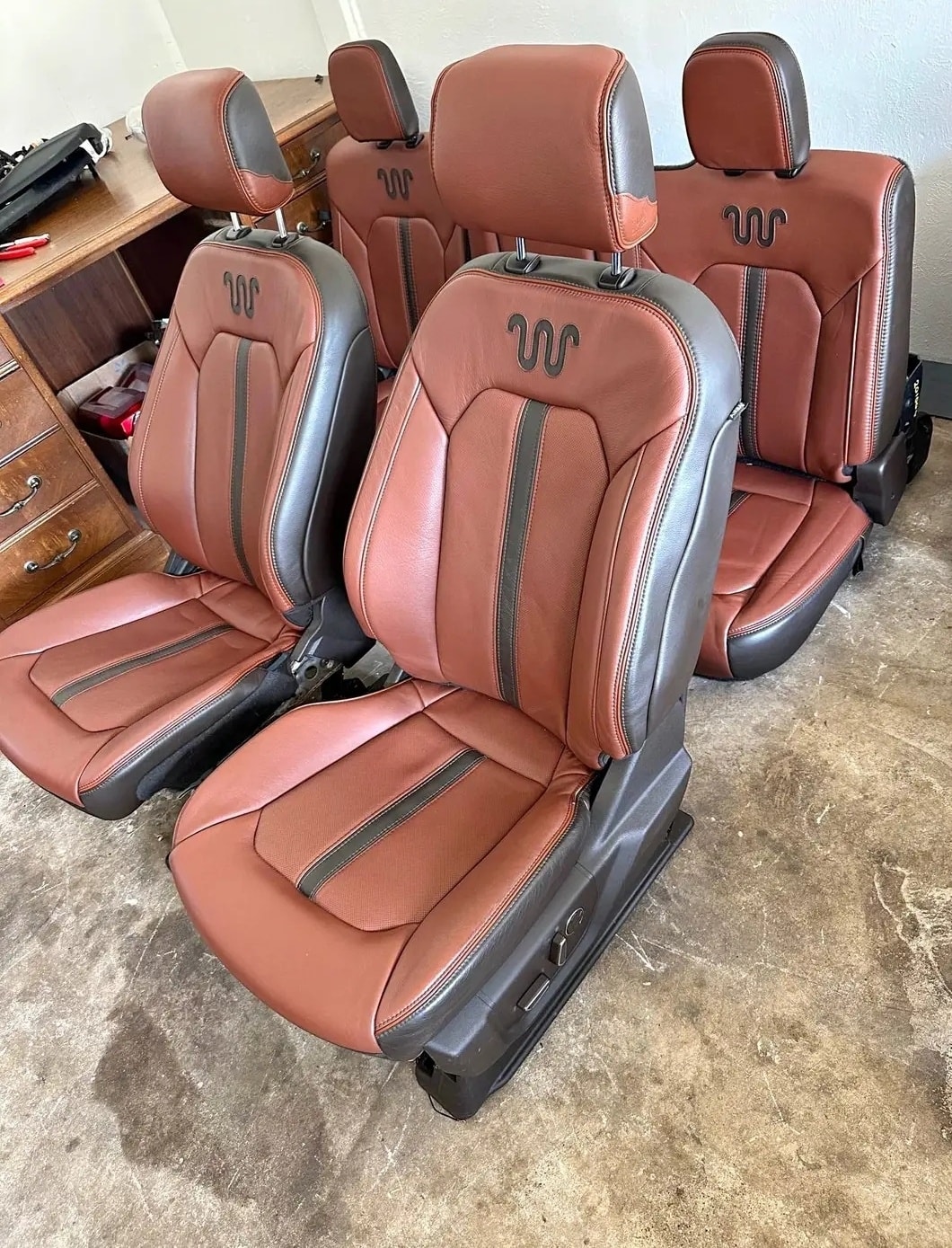 GENUINE OEM FORD KING RANCH LEATHER SEATS & CENTER CONSOLE BUNDLE – F-150 (2015–2020) & SUPER DUTY (2017–2022) - Image 6