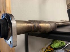Alternative view of BMW E82/E88 1M Meisterschaft Race Muffler with Mid Section