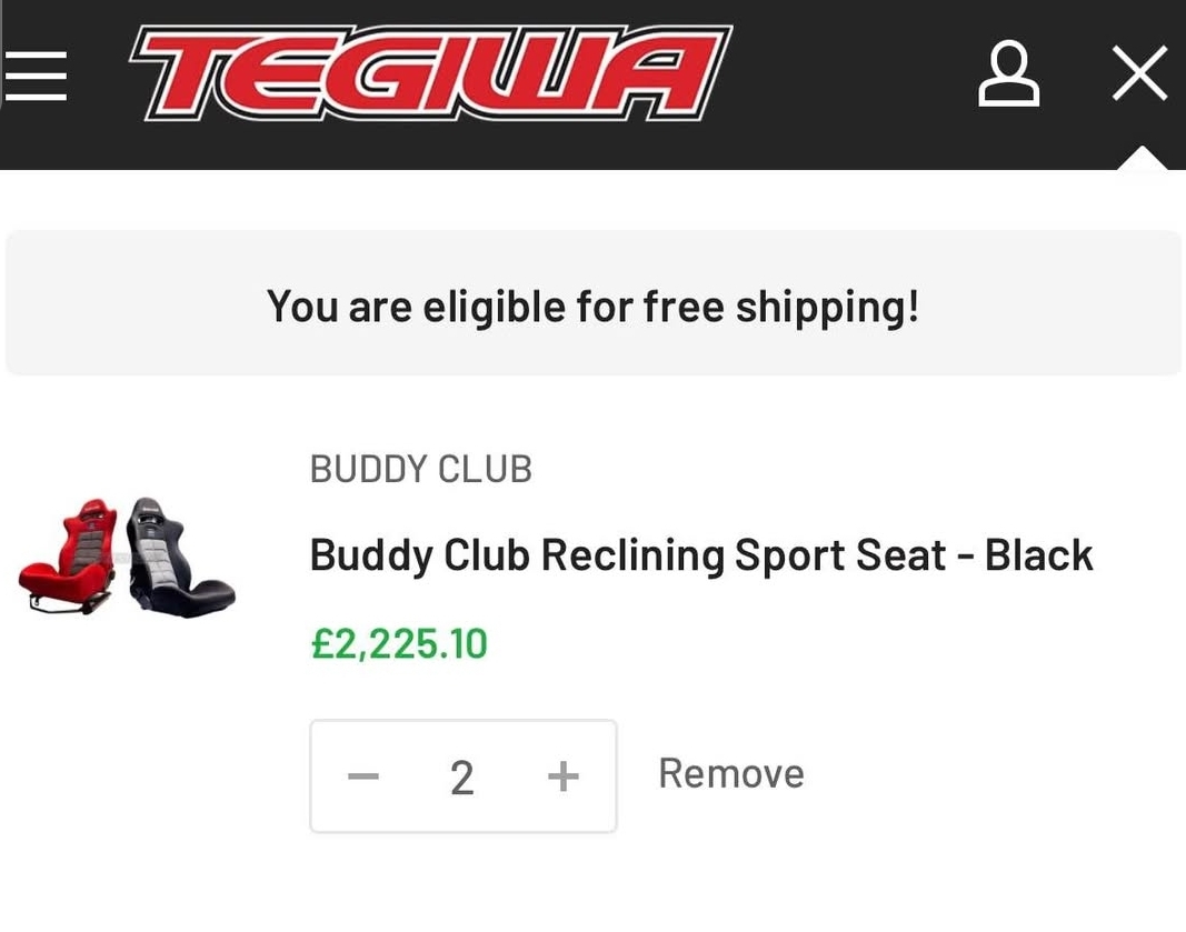 Buddy Club Reclining Sports Seats – Pair - Image 3