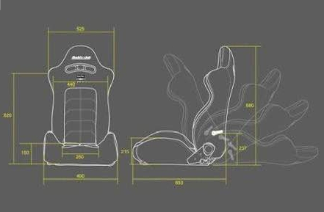 Buddy Club Reclining Sports Seats – Pair - Image 5